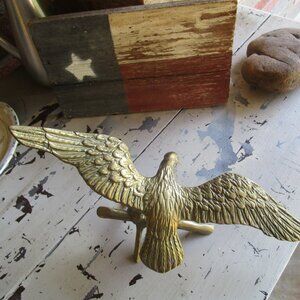 Vintage Large Brass Bird Statue